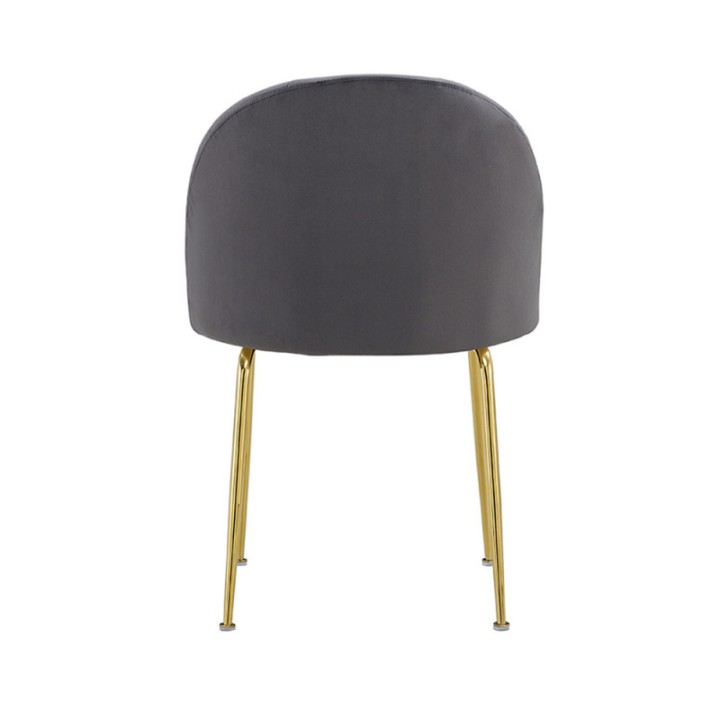 Silla Triamsa Gold Terciopelo|Sillas comedor nórdicas-vintage