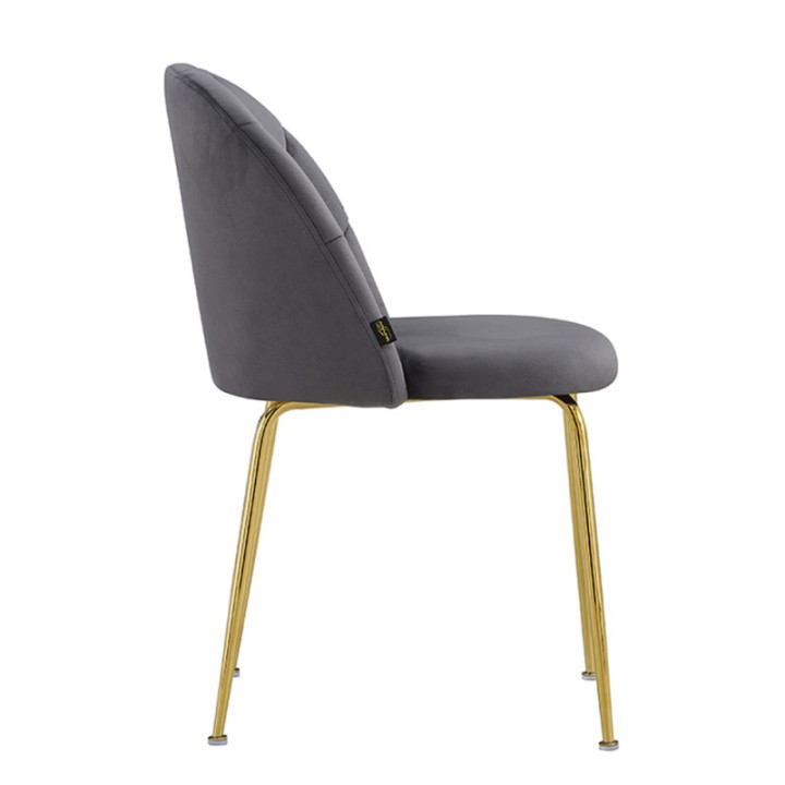 Silla Triamsa Gold Terciopelo|Sillas comedor nórdicas-vintage