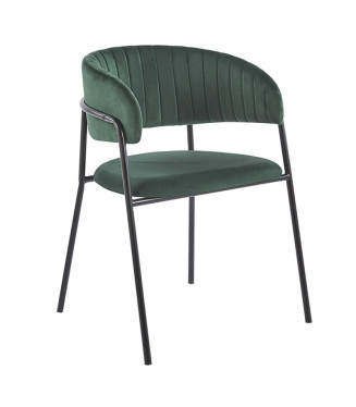 Silla Nicola Terciopelo Black