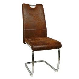 Silla Paula Polipiel Cuero envejecido-Sillas y Mesas de madera FJM