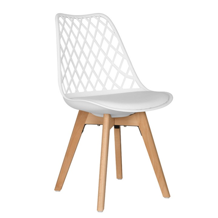 Silla Iron Reyne blanca|Silla nórdica bar| Sillas Comedor online