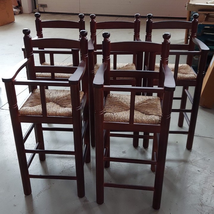 Taburetes trona infantil con barrera de seguridad | Trona madera niños