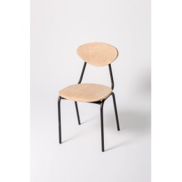 Silla Soller madera|Silla industrial loft retro