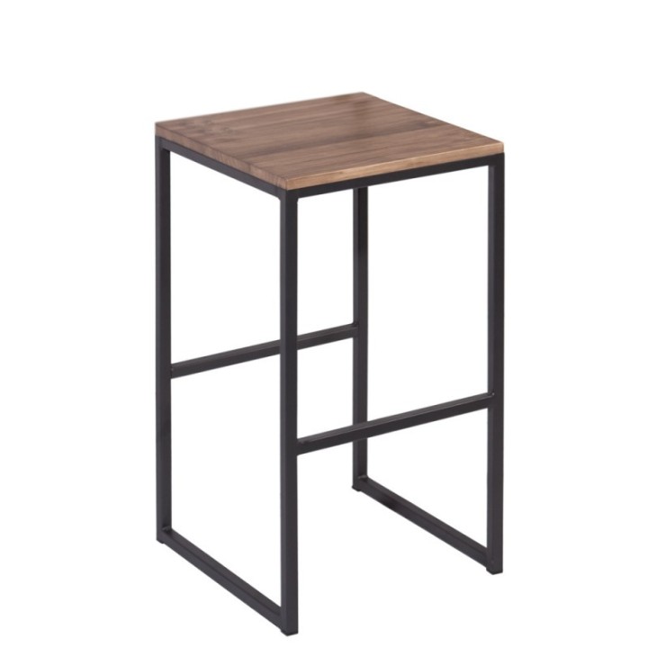 Taburete industrial Moncontour respaldo|Sillas y Mesas de madera FJM