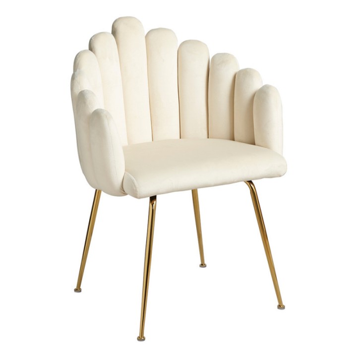 Silla Stundler golden Terciopelo | Sillas nórdicas tapizadas hogar