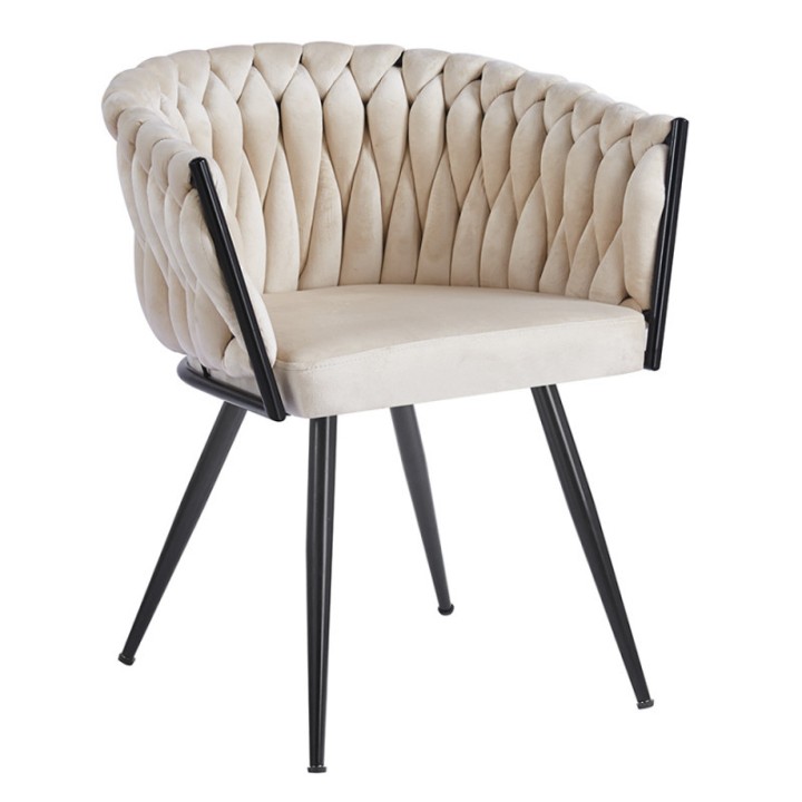Sillón Triana Black Terciopelo|Mobiliario nórdico, vintage tapizado