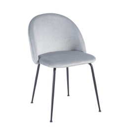 Silla Black Nila Terciopelo  |Mobiliario Nordico - Silla Cafeteria TOP