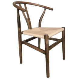 Silla Wishbone apilable haya