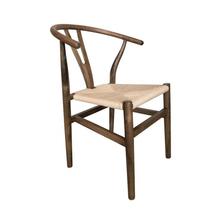 Silla Wishbone apilable haya