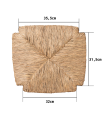 Asientos de Enea silla Rondeña o Caracol