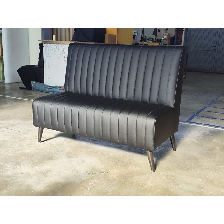 Sofá Vintage tapizado-Sillas y Mesas de madera |Sofas retro