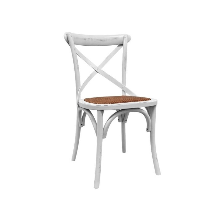 Silla Thonet blanco Vintage | Sillas nordicas- Sillas Cross