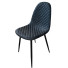 Silla Boro Negro polipiel azul|Silla Hosteleria tapizada barata