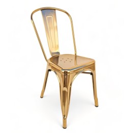 ▷ Silla TOLIX【Estilo Industrial Retro】|Sillas Mesas bares - color GOLD
