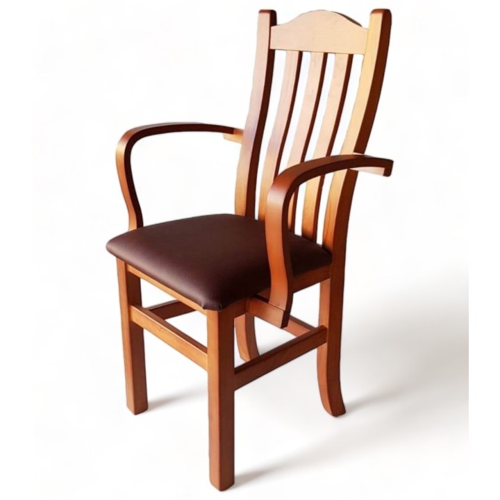 Sillas con brazos madera Segovia - Sillas y Mesas de madera