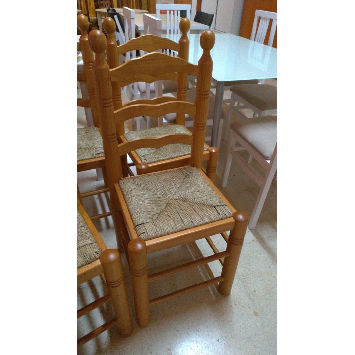 Silla Flamenca | Sillas de madera manchega - sillas de anea para bar