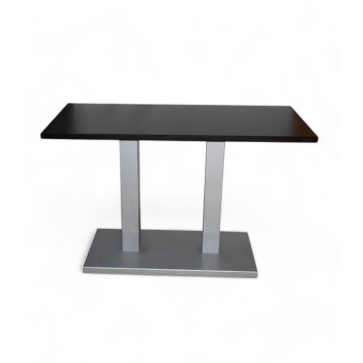 Mesa Baviera rectangular madera|Mesas pie doble rectangular
