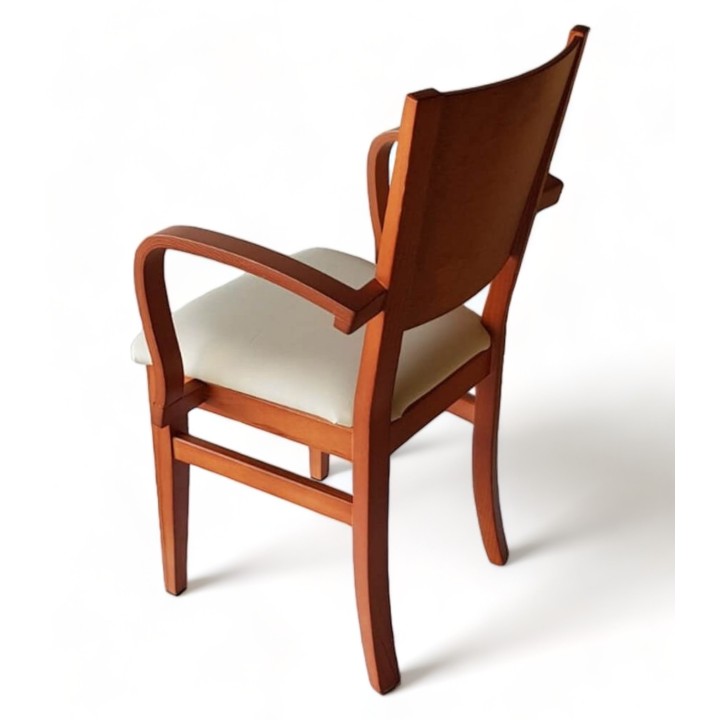 Silla con brazos Milán - Sillones de madera para comedor