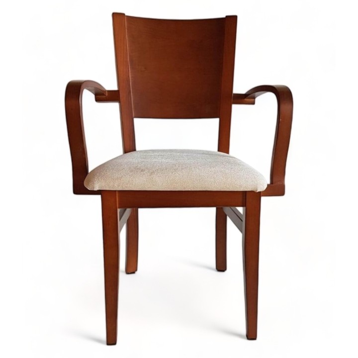 Silla con brazos Milán - Sillones de madera para comedor