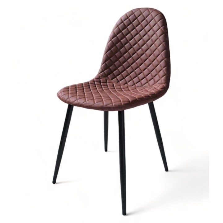 Silla Boro Negro polipiel arcilla|Silla tapizada barata