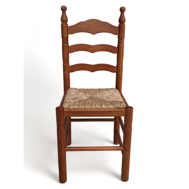 Silla Rustica Madera de Pino torneado anea | Bares y Restaurantes