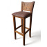Taburete madera respaldo Génova| Taburete tapizado bares