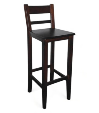 Taburete hostelería Nápoles | Taburete madera respaldo- Taburete barato bares