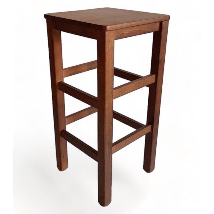 Taburete Castellano asiento madera|Taburetes madera bares baratos