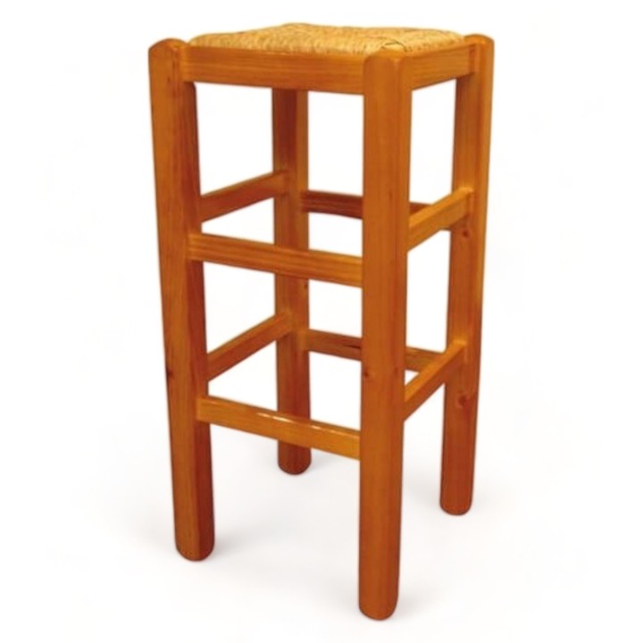 Taburete Castellano Alto|Taburetes de madera baratos