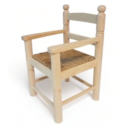 Sillón de madera infantil