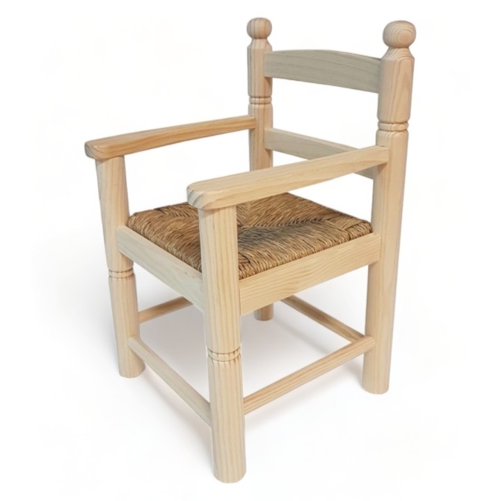 Sillón de madera infantil