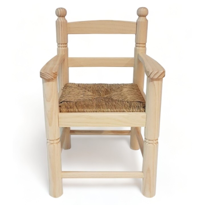 Sillon madera pino infantil|Sillas anea -Fabricado en España