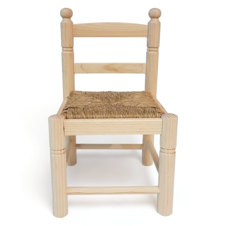 Sillas madera pino infantil | Sillas anea para niño - Fabricado España