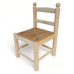 Silla de madera infantil|Sillas de madera artesanal y anea