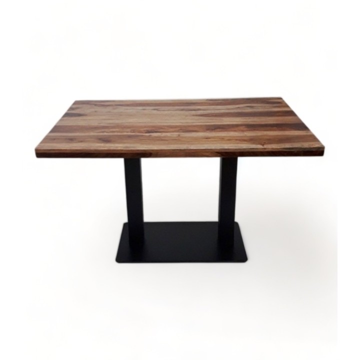 Mesa madera Kastoriá tablero Sheesham  - Mesas RETRO tablero reciclado