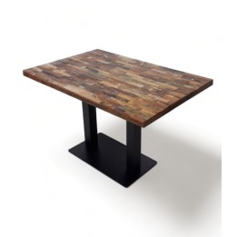Mesa Olimpia tablero Sheesham |Mesas Vintage- retro- industrial