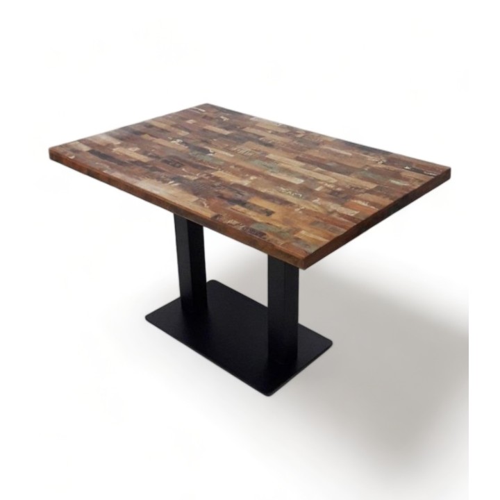 Mesa Olimpia tablero Sheesham |Mesas Vintage- retro- industrial