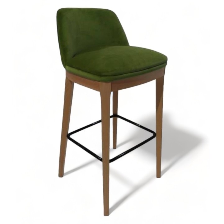 ➤Taburetes Drom madera haya tapizada -Sillas y Mesas de madera FJM