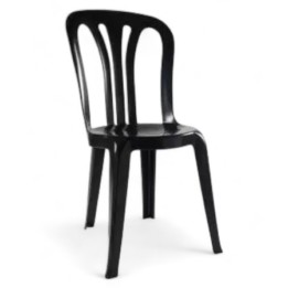 Silla negra EcoGarrotxa Resol| Mobiliario Hostelería eventos