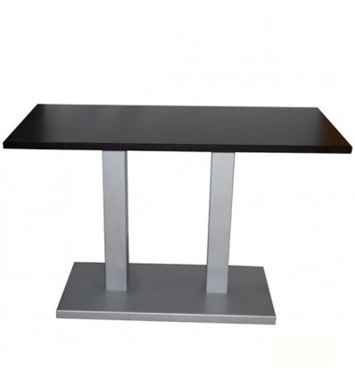 MOBILIARIO DE HOSTELERIA | MESA HOSTELERÍA MOD. 851 CON DOBLE PIE CENTRAL LISO DE MADERA | MESAS Y SILLAS DE MADERA